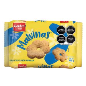 Galletas Malvinas Golden foods sabor Vainilla(420gr)