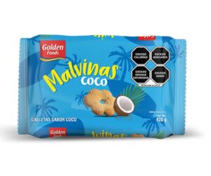 Galletas Malvinas Golden foods sabor Coco(420gr)